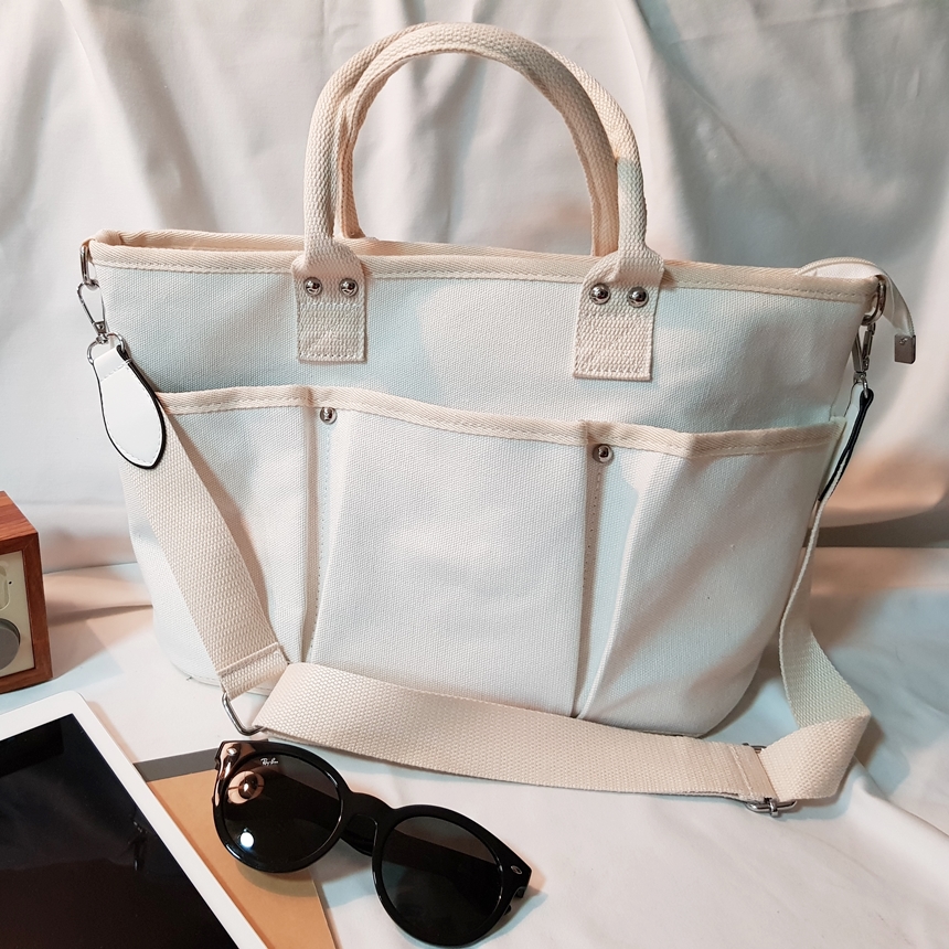 Tumbler Back Zipper Cross Eco Bag 1color Pretty Pl