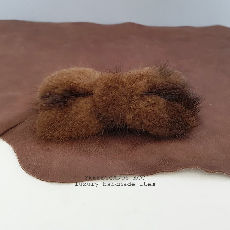 Hair Accessories Lovely Mink Ribbon Auto Pin Sweet