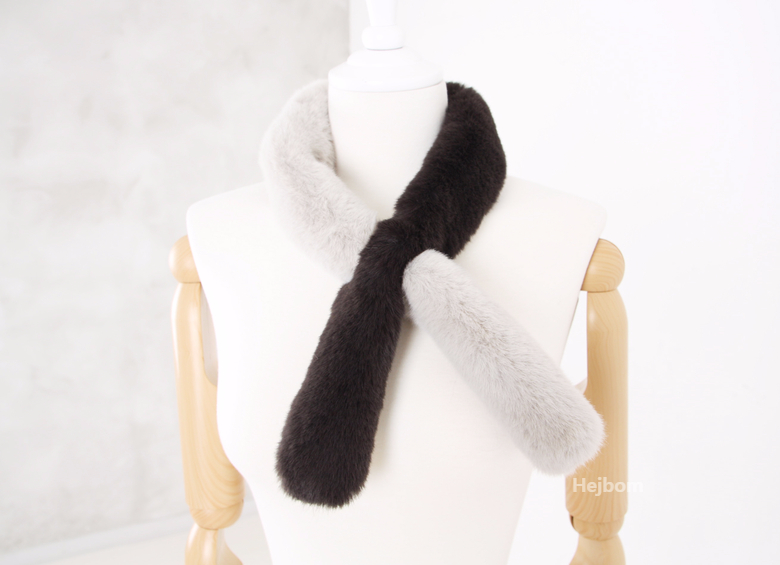 Petite Fake color scarf 7color muffler mini eco-fr