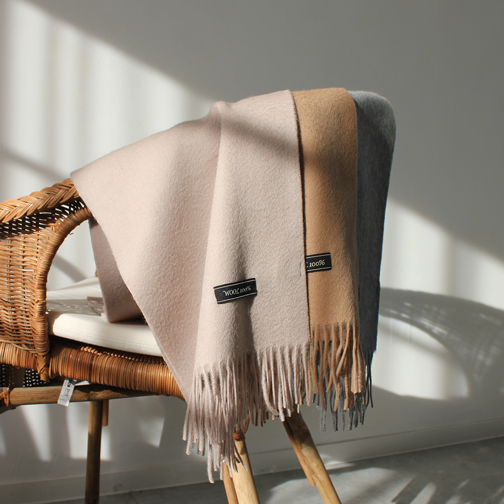 100% muffler 5color wool 100 acne wool shawl woman