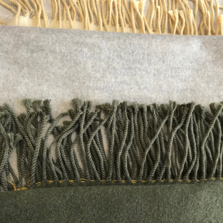 Muffler Two-sided color Cashmere shawl Women shawl