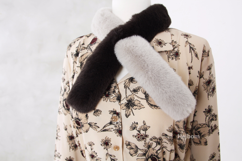 Petite Fake color scarf 7color muffler mini eco-fr