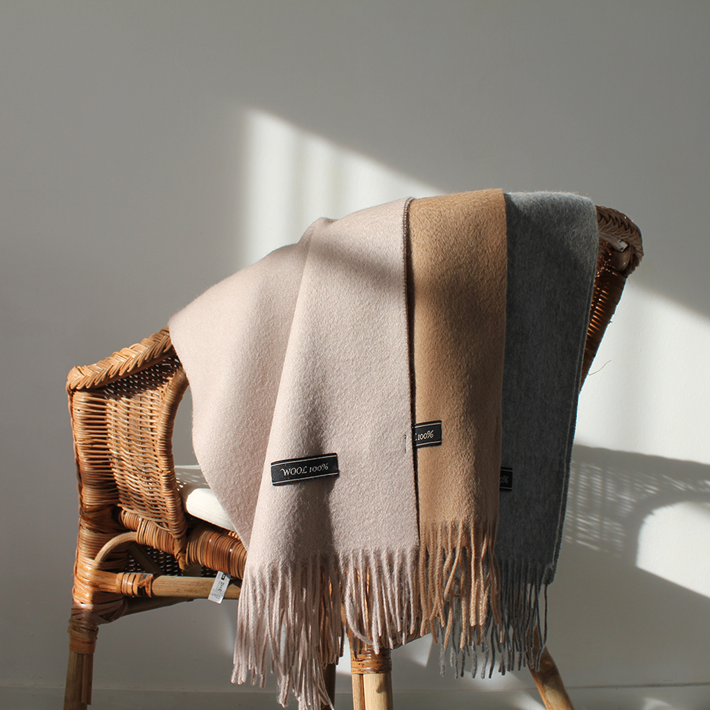 100% muffler 5color wool 100 acne wool shawl woman