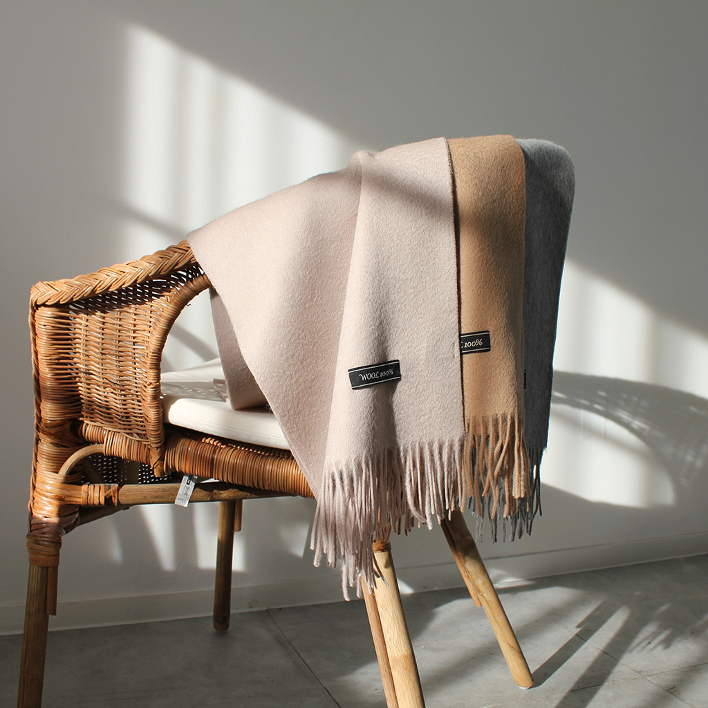 100% muffler 5color wool 100 acne wool shawl woman