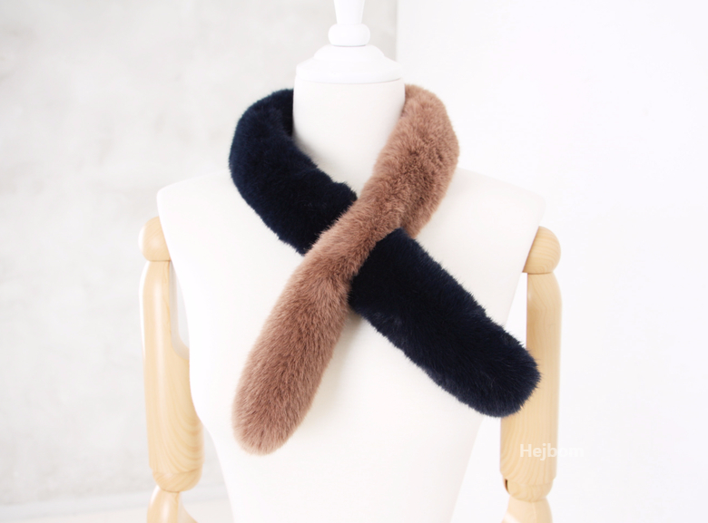 Petite Fake color scarf 7color muffler mini eco-fr