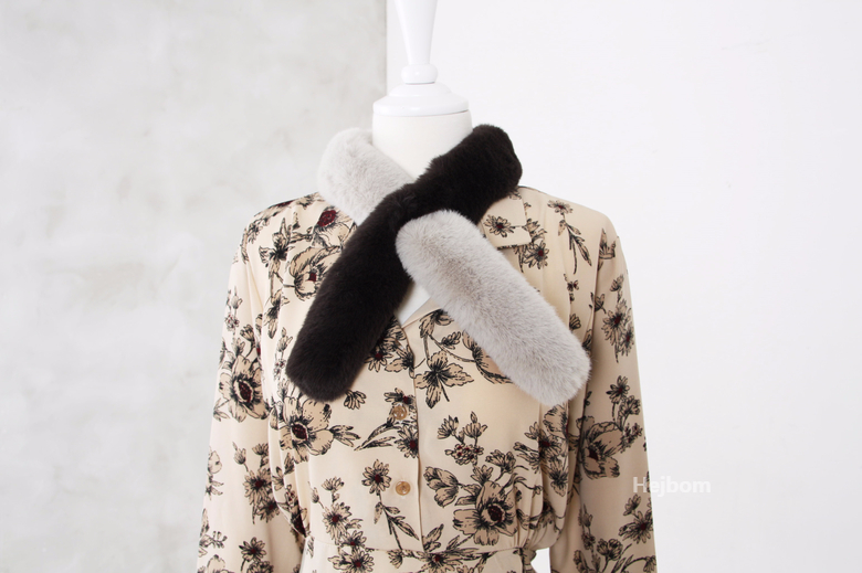 Petite Fake color scarf 7color muffler mini eco-fr