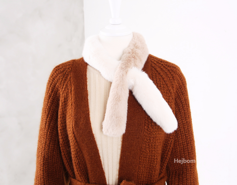 Petite Fake color scarf 7color muffler mini eco-fr