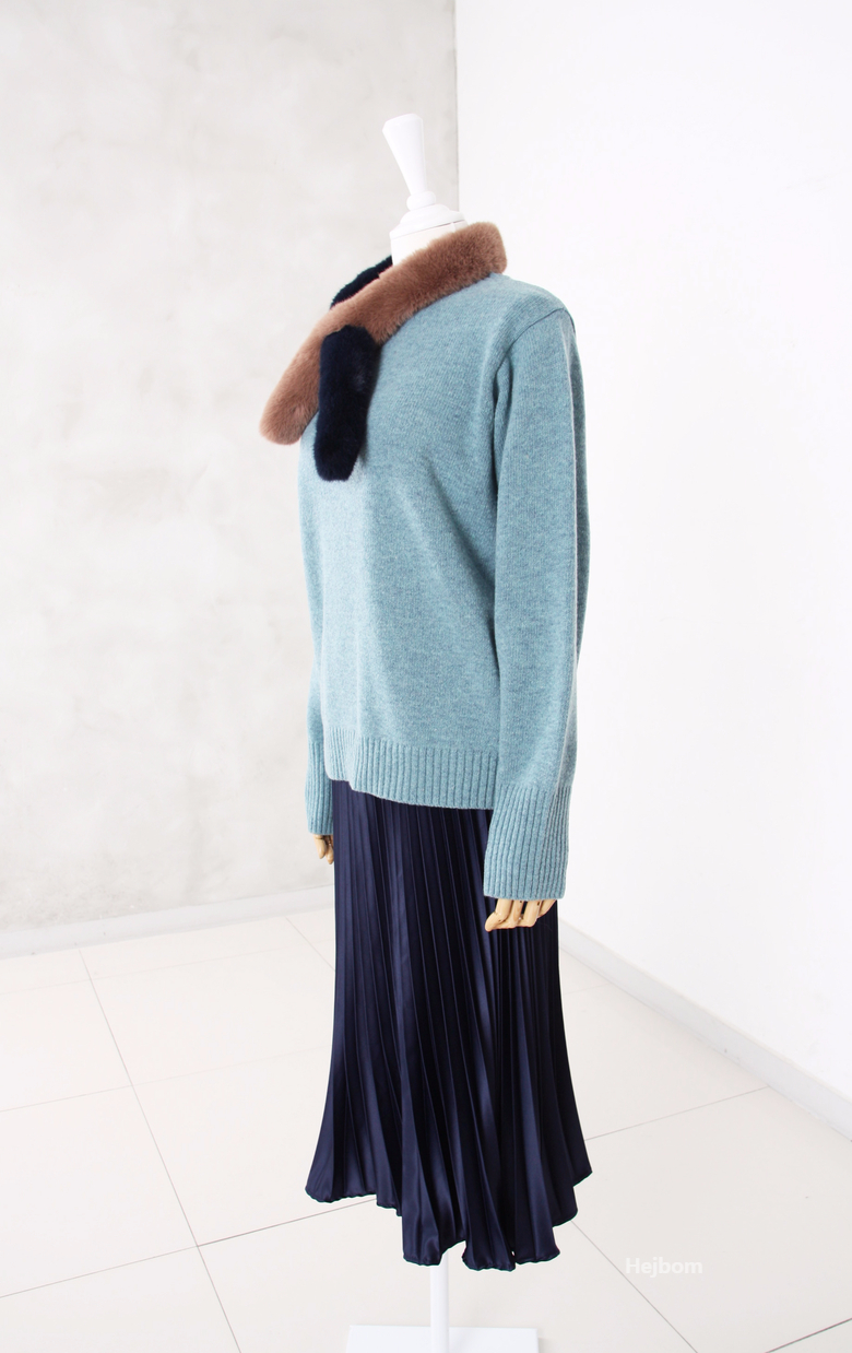 Petite Fake color scarf 7color muffler mini eco-fr