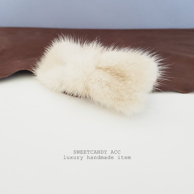 Hair Accessories Lovely Mink Ribbon Auto Pin Sweet