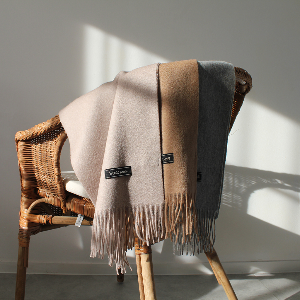 100% muffler 5color wool 100 acne wool shawl woman