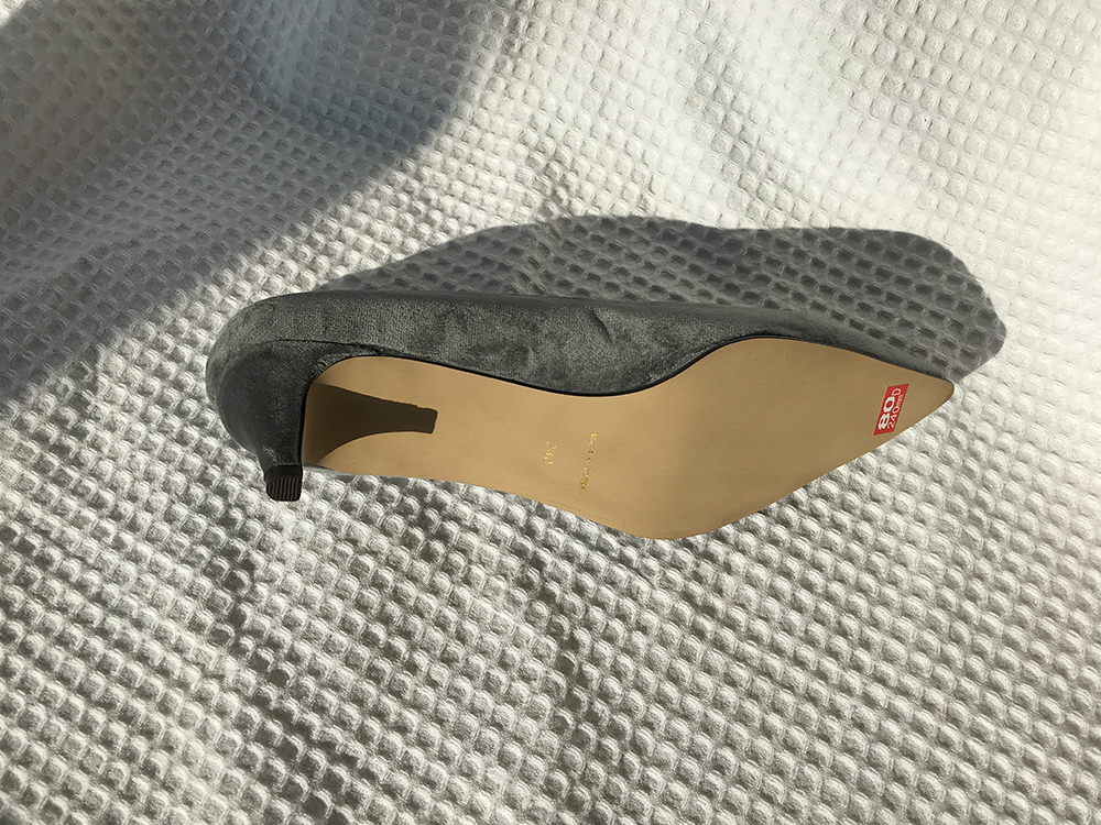 Velvet winter stiletto 5cm, 7cm middle heel shoes 