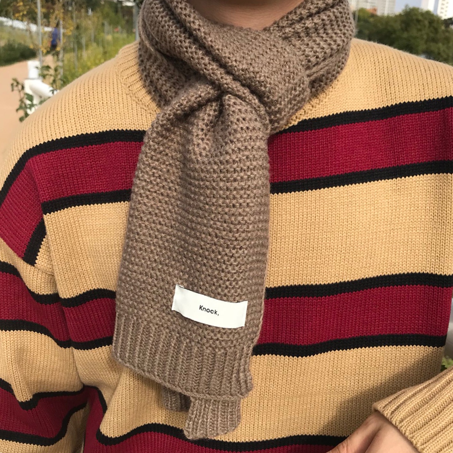 Unisex Couple Petit muffler 3col shawl winter scar