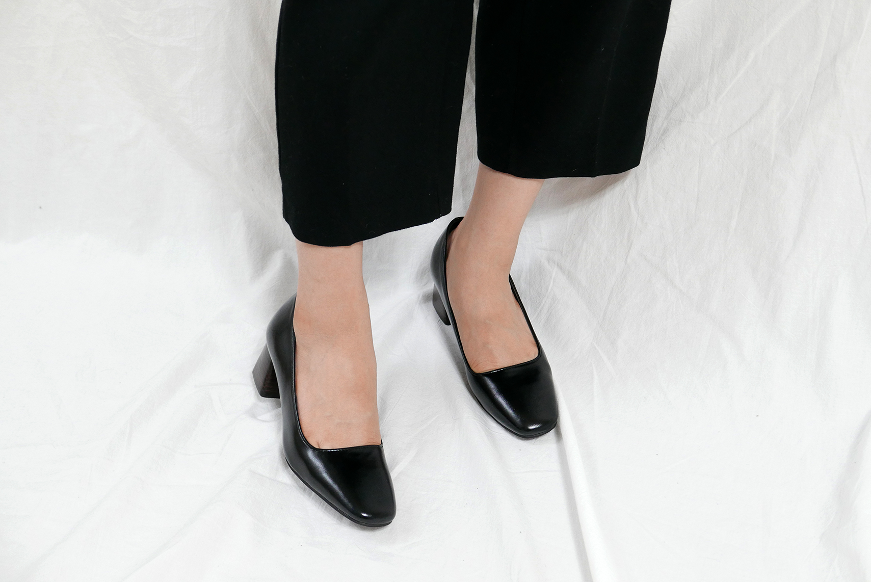 Middle-Heel Pumps Wood-heeled Shoes Bent Girls 20&