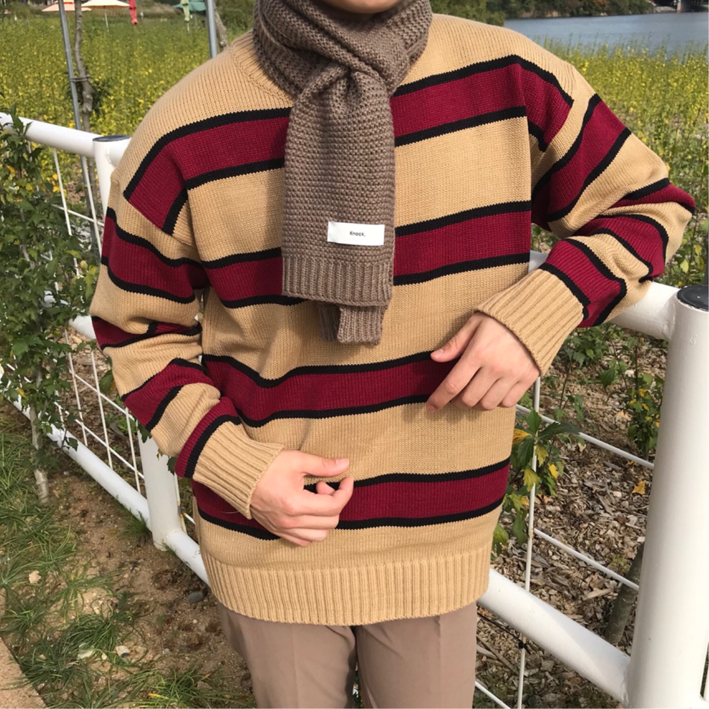 Unisex Couple Petit muffler 3col shawl winter scar