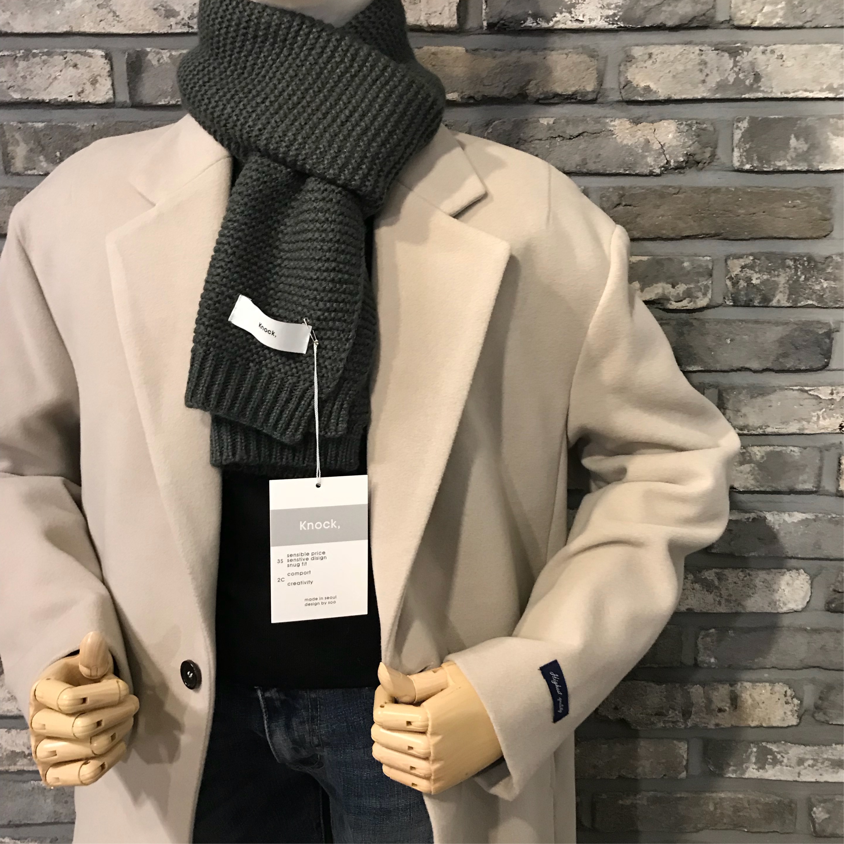 Unisex Couple Petit muffler 3col shawl winter scar