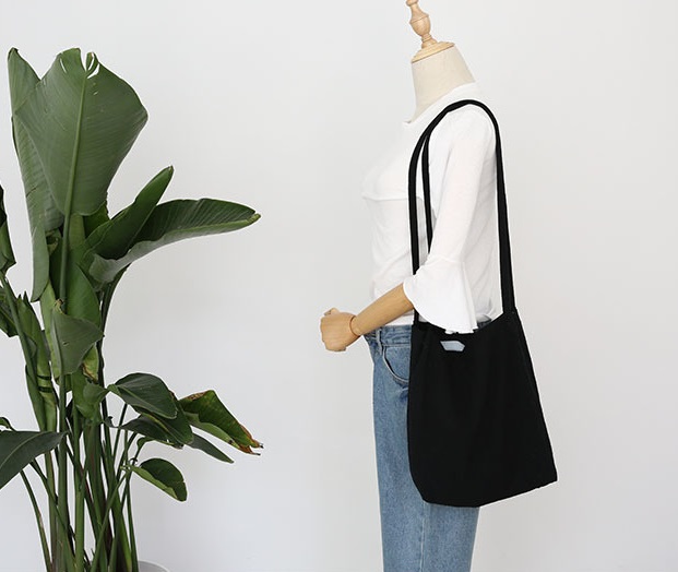 Cotton Eco Bag Classic Casual Daily Style Basic Un