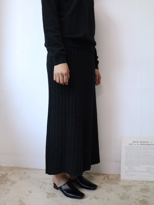 Golgi knit long skirt 2color top