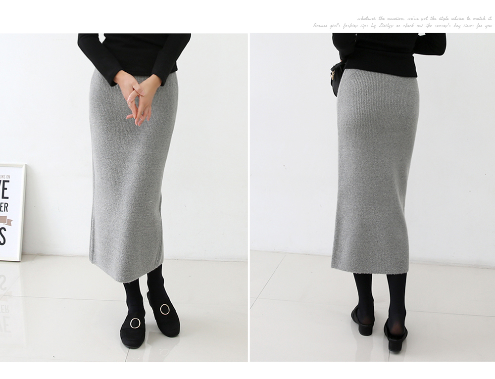Goliath Knit Long Skirt Messiah Banding Winter Wea