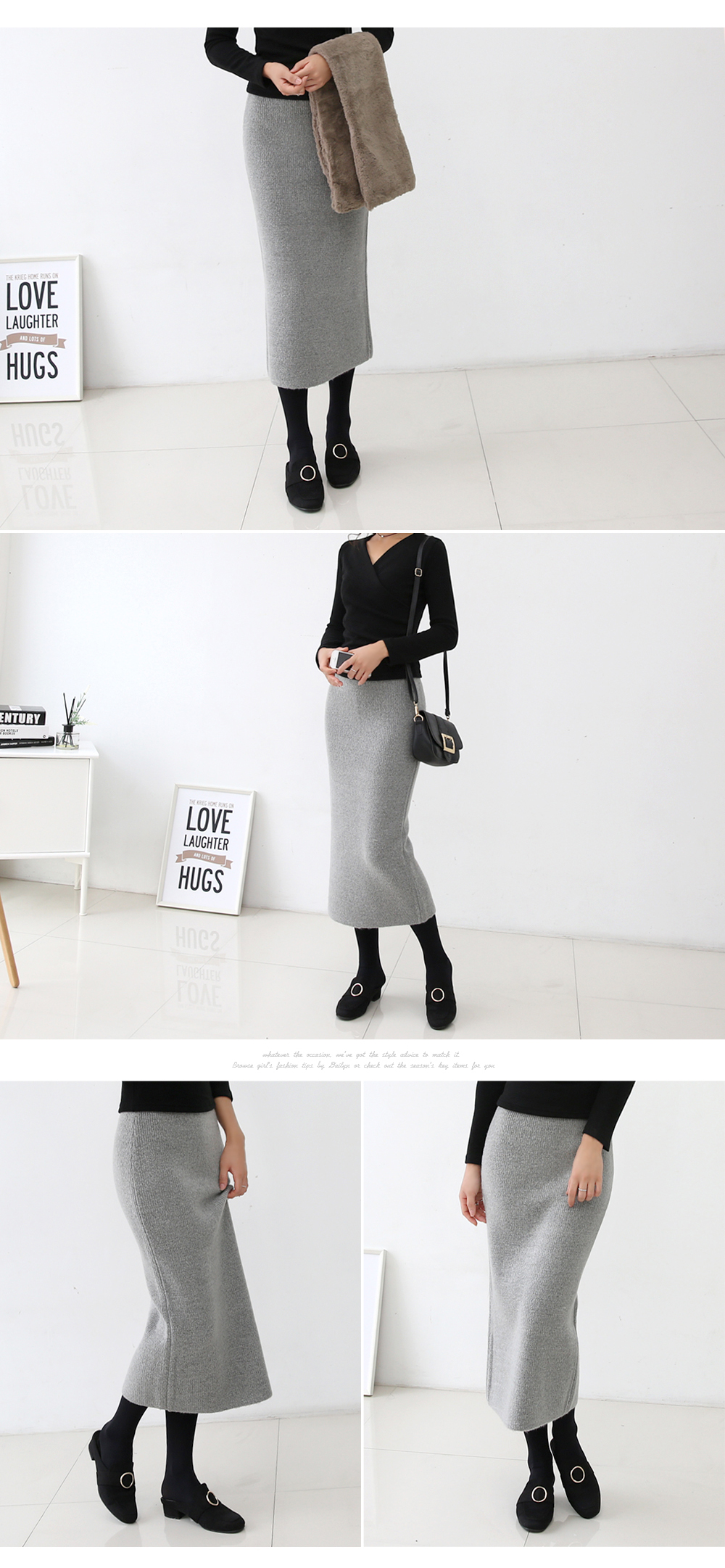Goliath Knit Long Skirt Messiah Banding Winter Wea