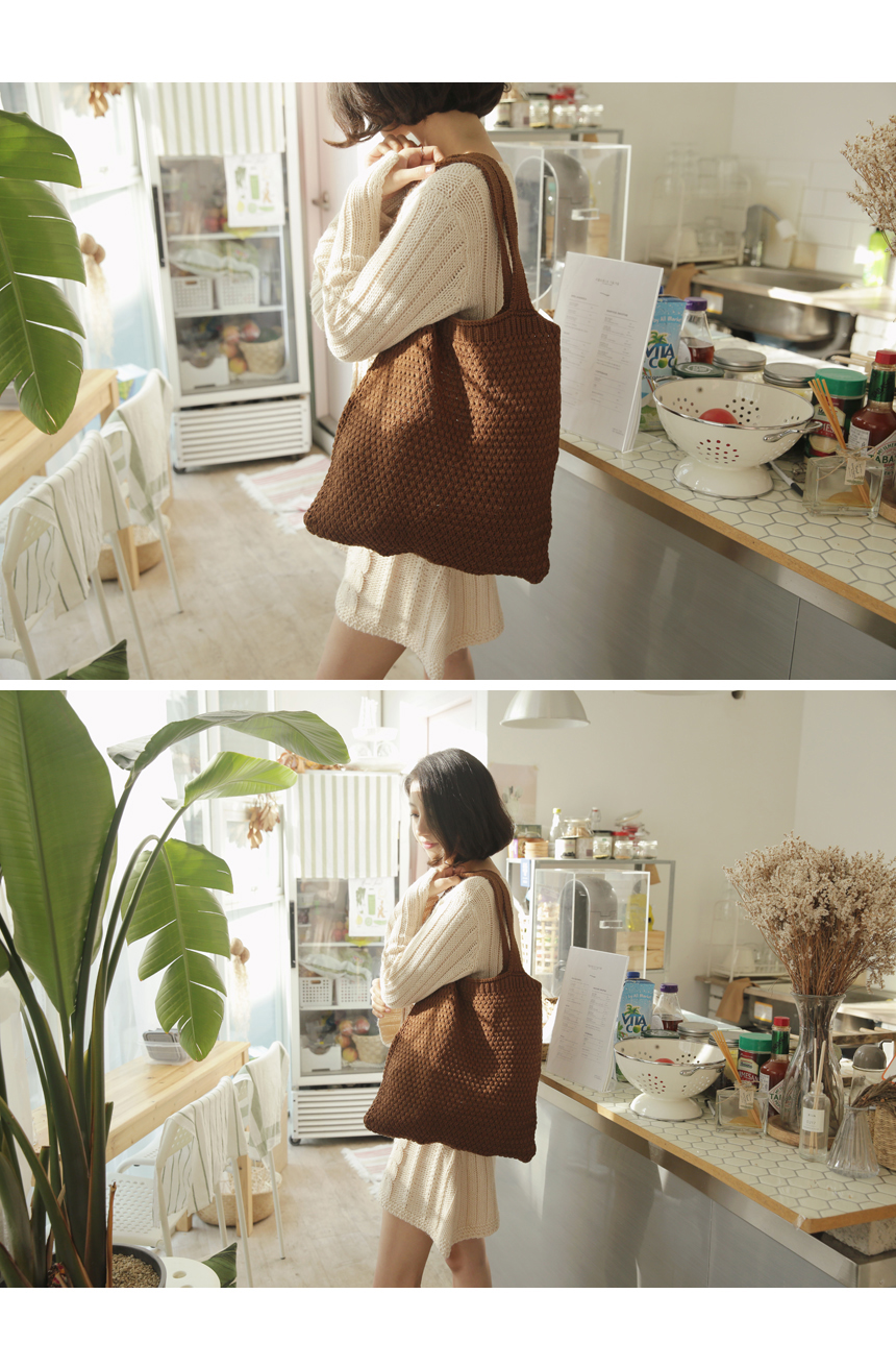 Knitwear Eco Bag Backpack Modern Unique Sensitive 