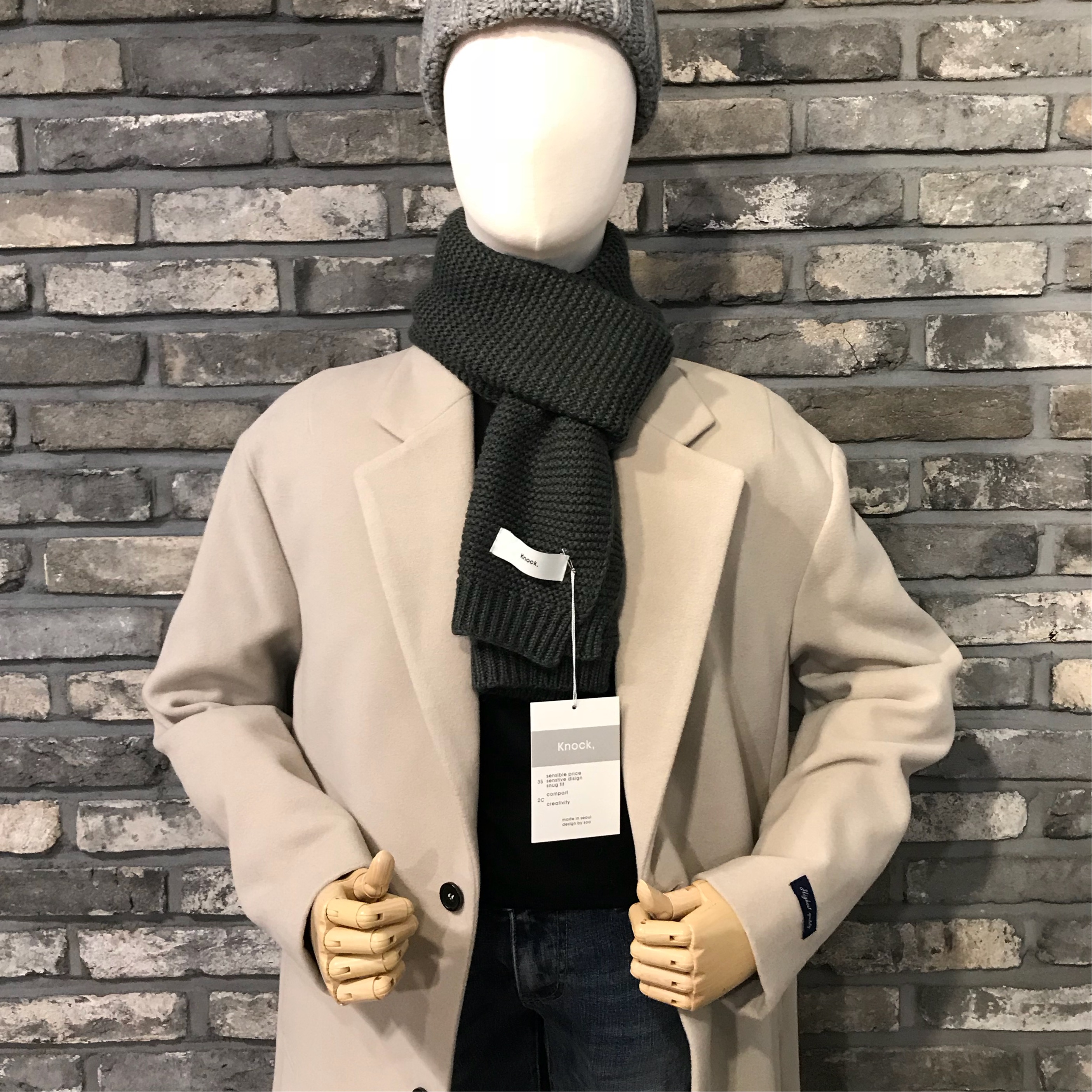 Unisex Couple Petit muffler 3col shawl winter scar