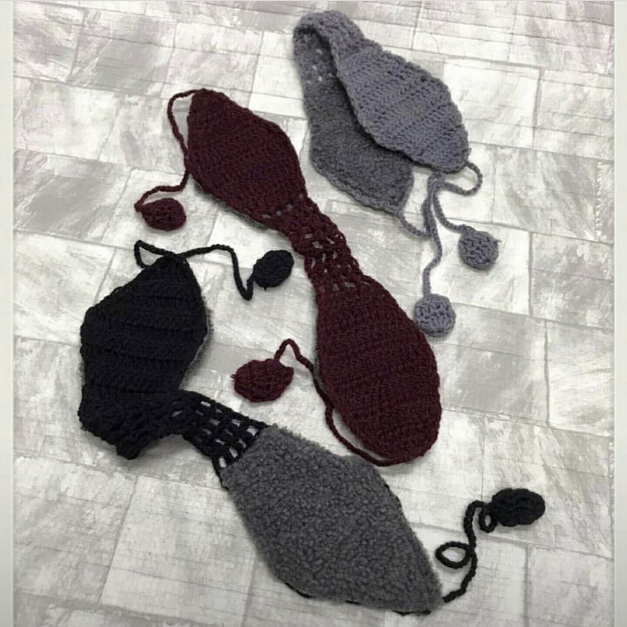 Hair Accessories Knit Ear Dori Dazzling Sporty ear