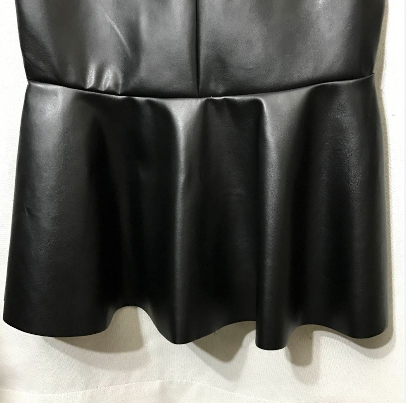 Unalud Leather Mermaid Black Long Skirt Midi Leath