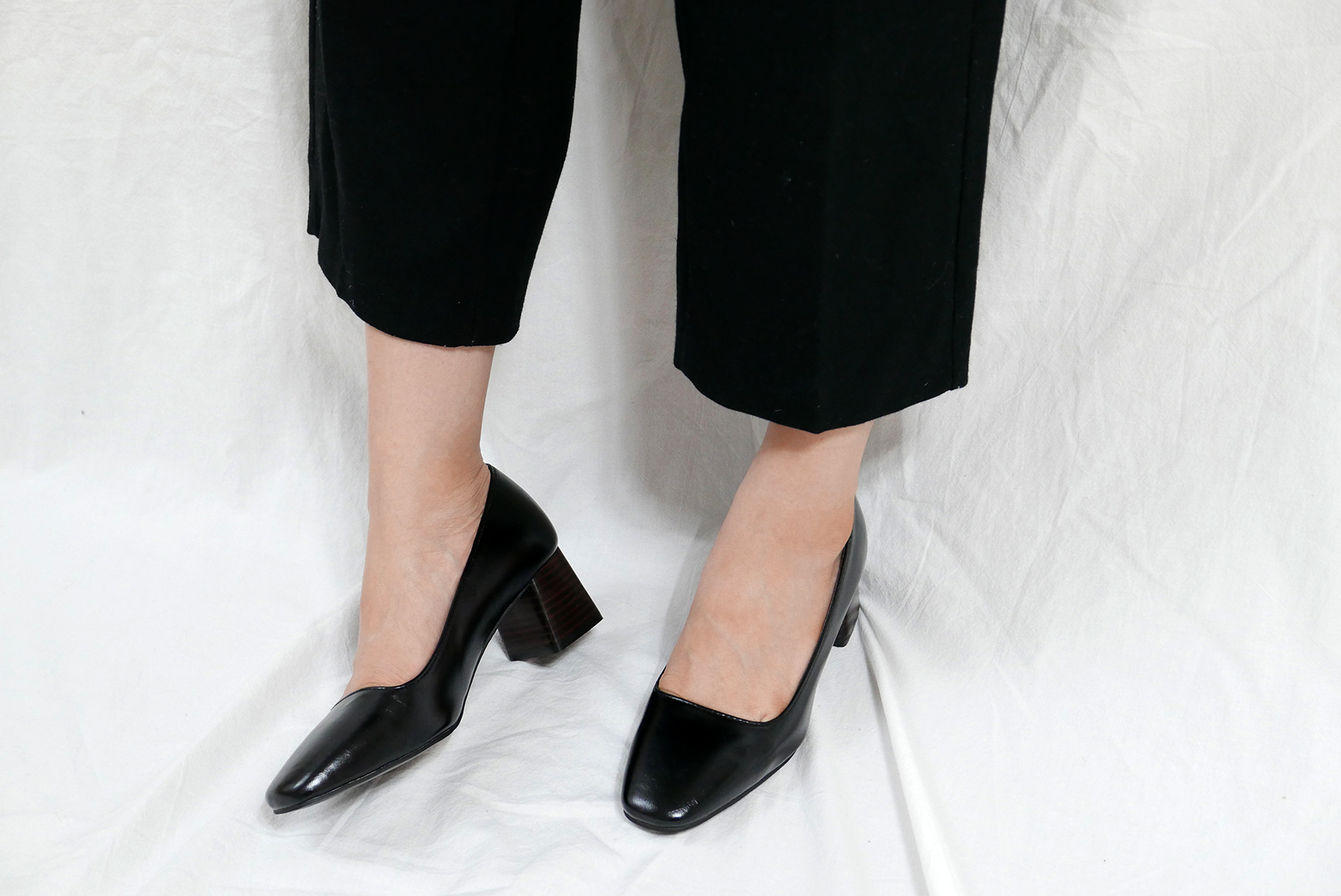 Middle-Heel Pumps Wood-heeled Shoes Bent Girls 20&