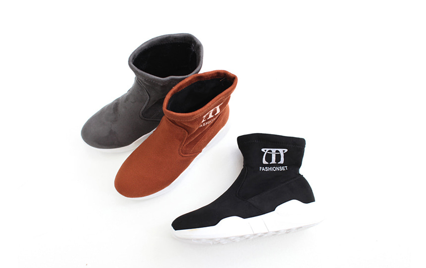 Two types of suede brushed lining boots Easy-to-gr