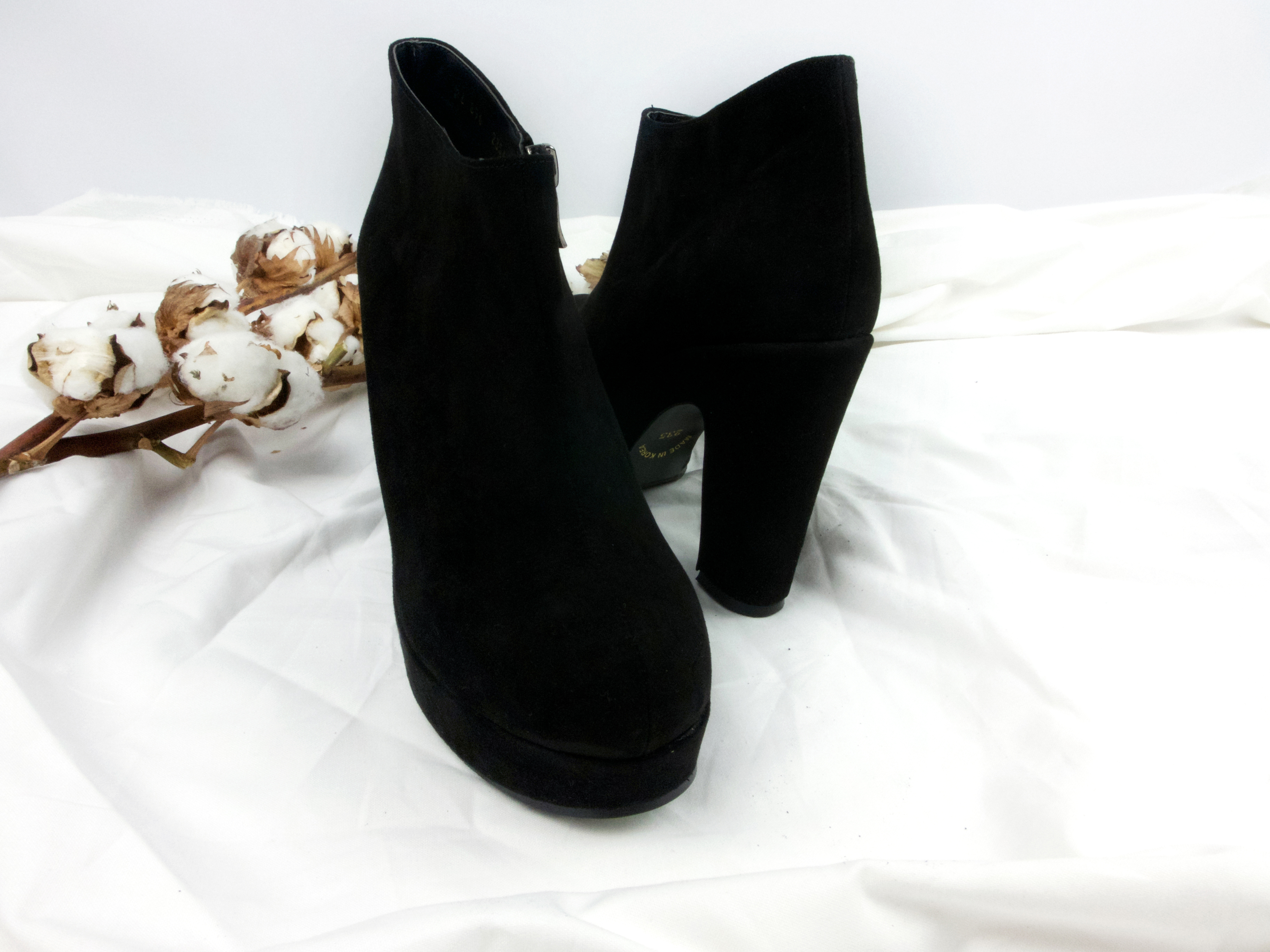 Suede Ankle Boots 11cm Angle Women's Watch