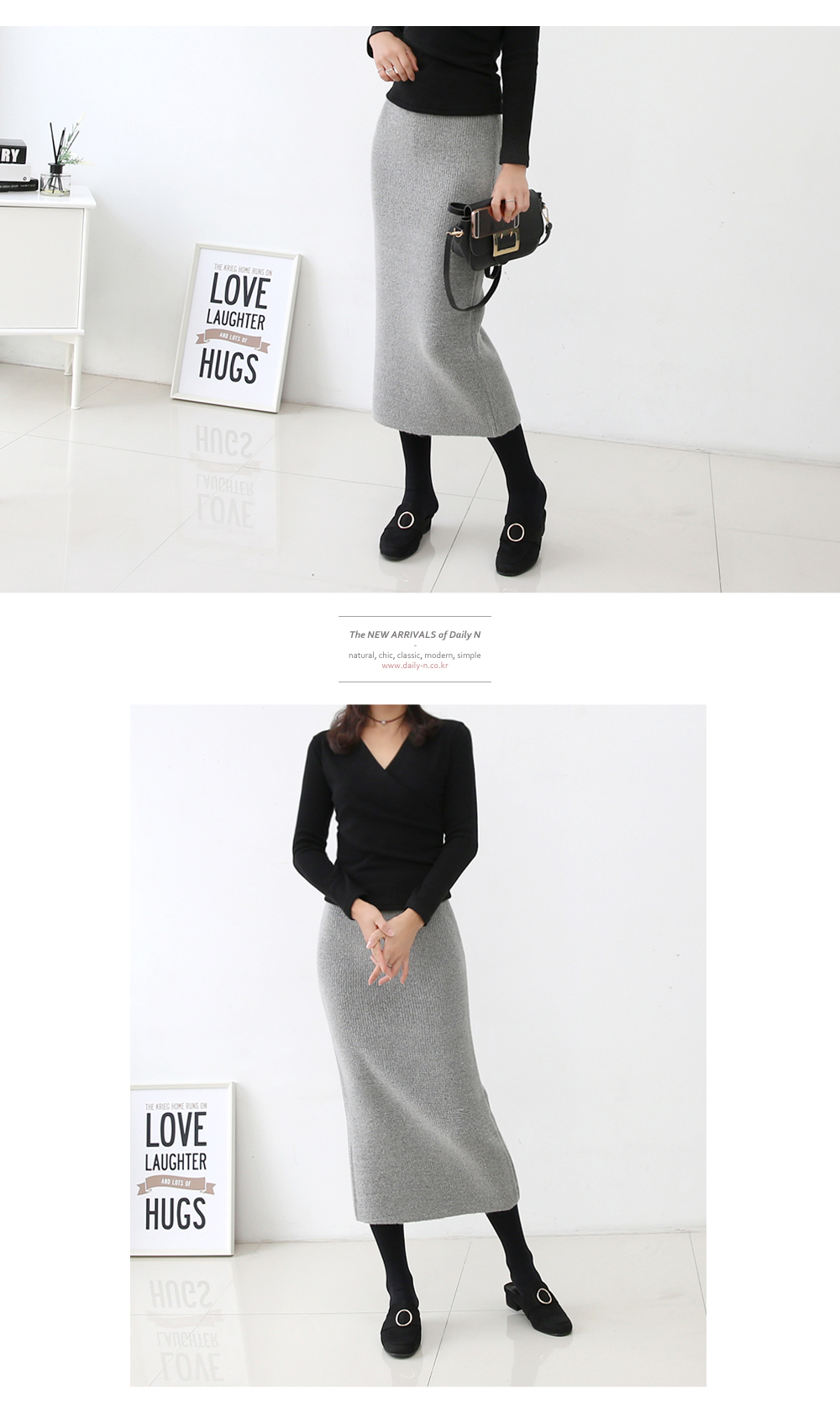 Goliath Knit Long Skirt Messiah Banding Winter Wea