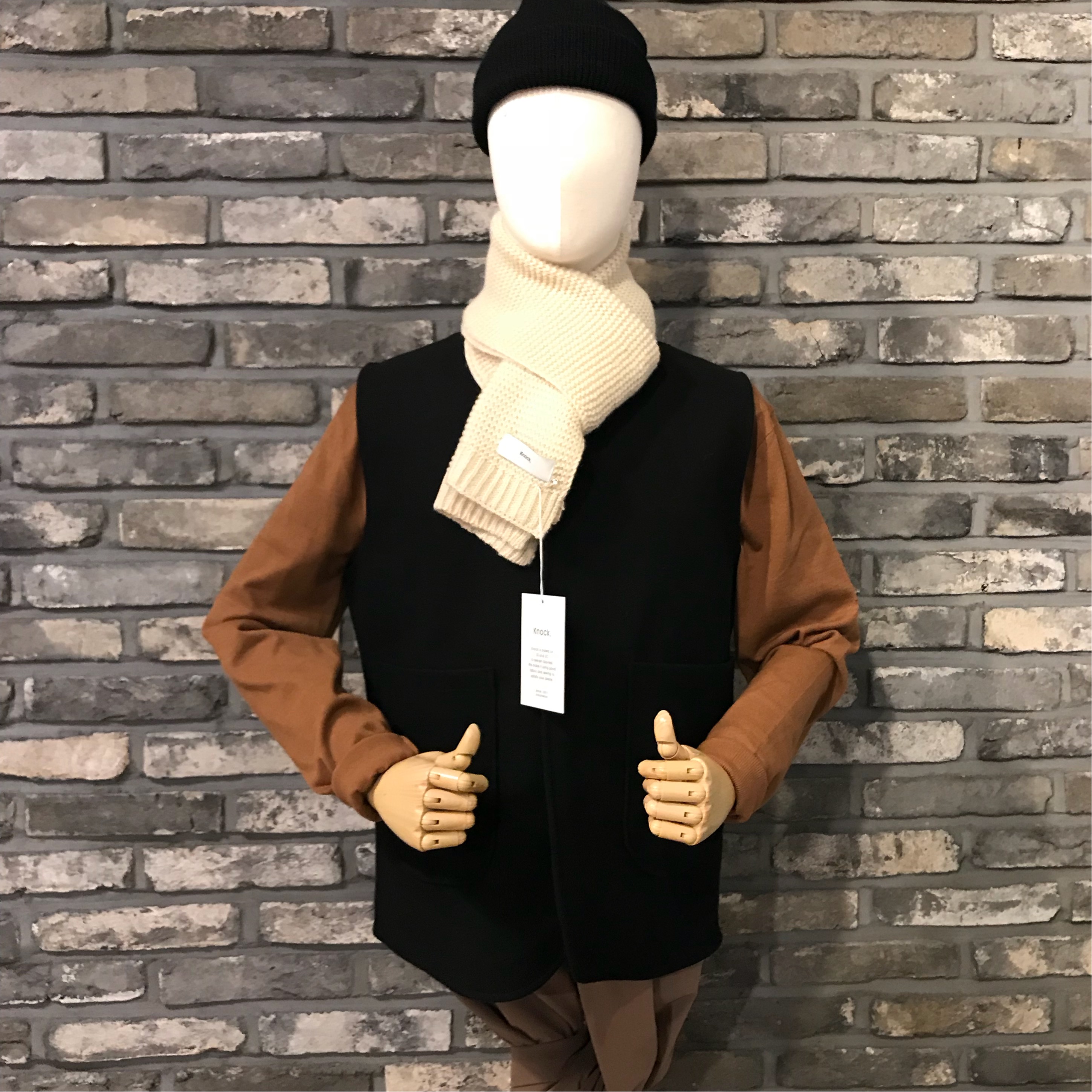 Unisex Couple Petit muffler 3col shawl winter scar