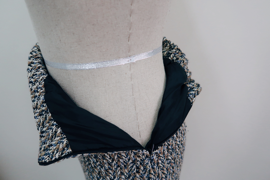 Le Léoul Pearl Tweed Mermaid Long Skirt 2color Wom