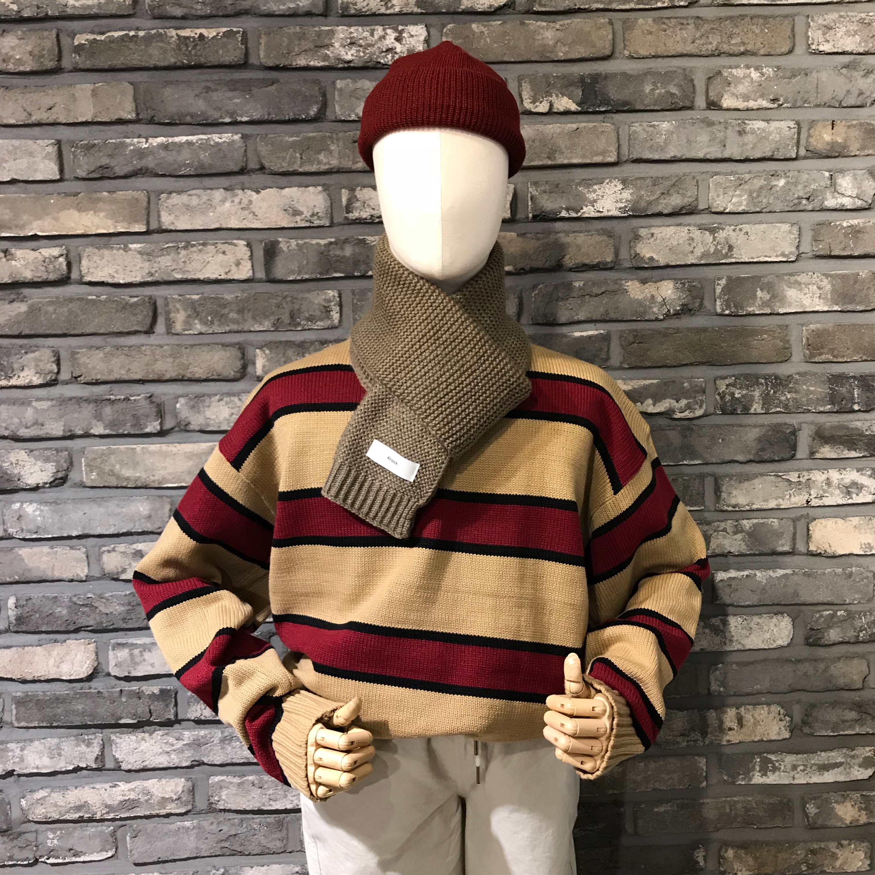 Unisex Couple Petit muffler 3col shawl winter scar