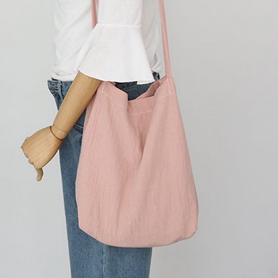 Cotton Eco Bag Classic Casual Daily Style Basic Un