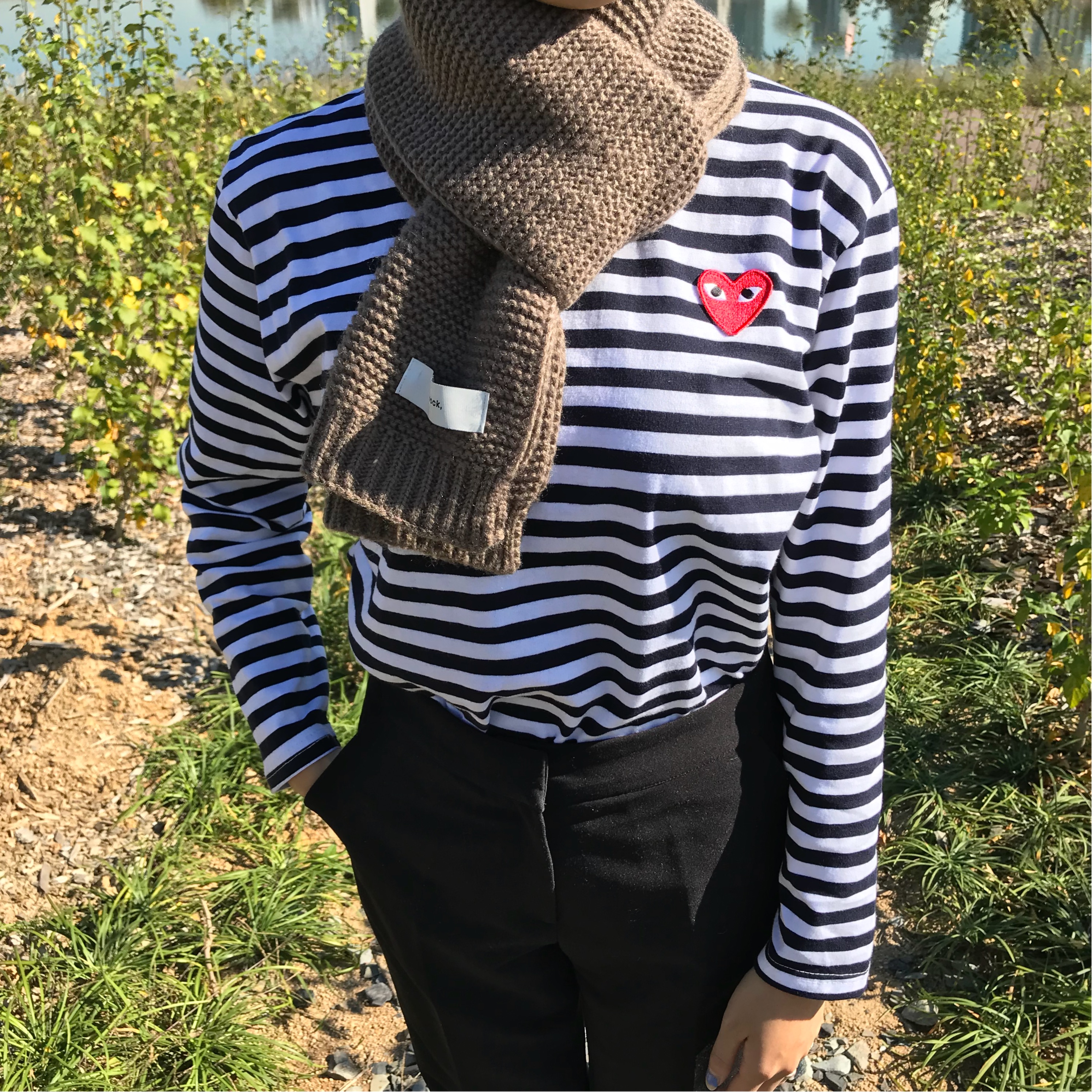 Unisex Couple Petit muffler 3col shawl winter scar