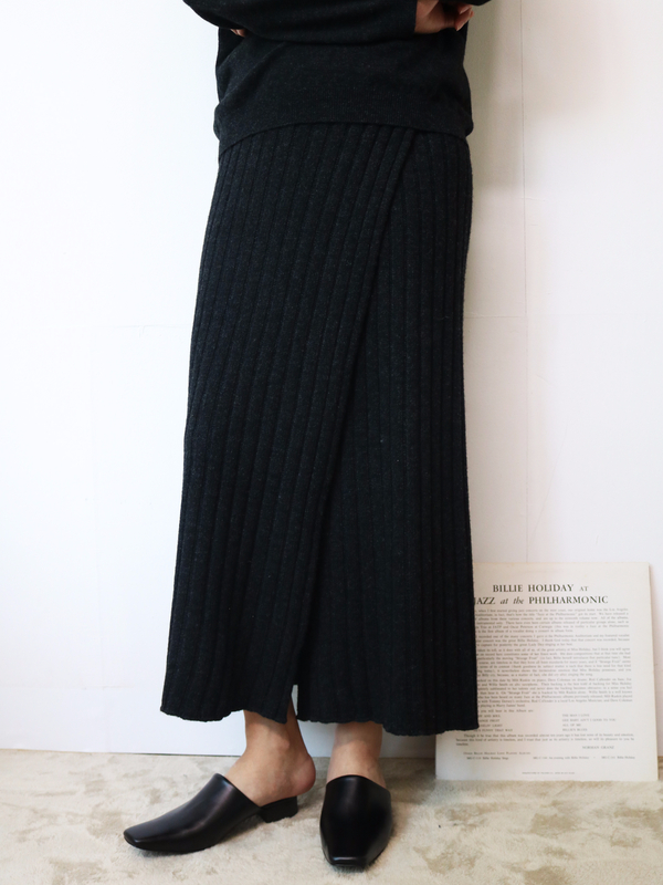 Golgi knit long skirt 2color top