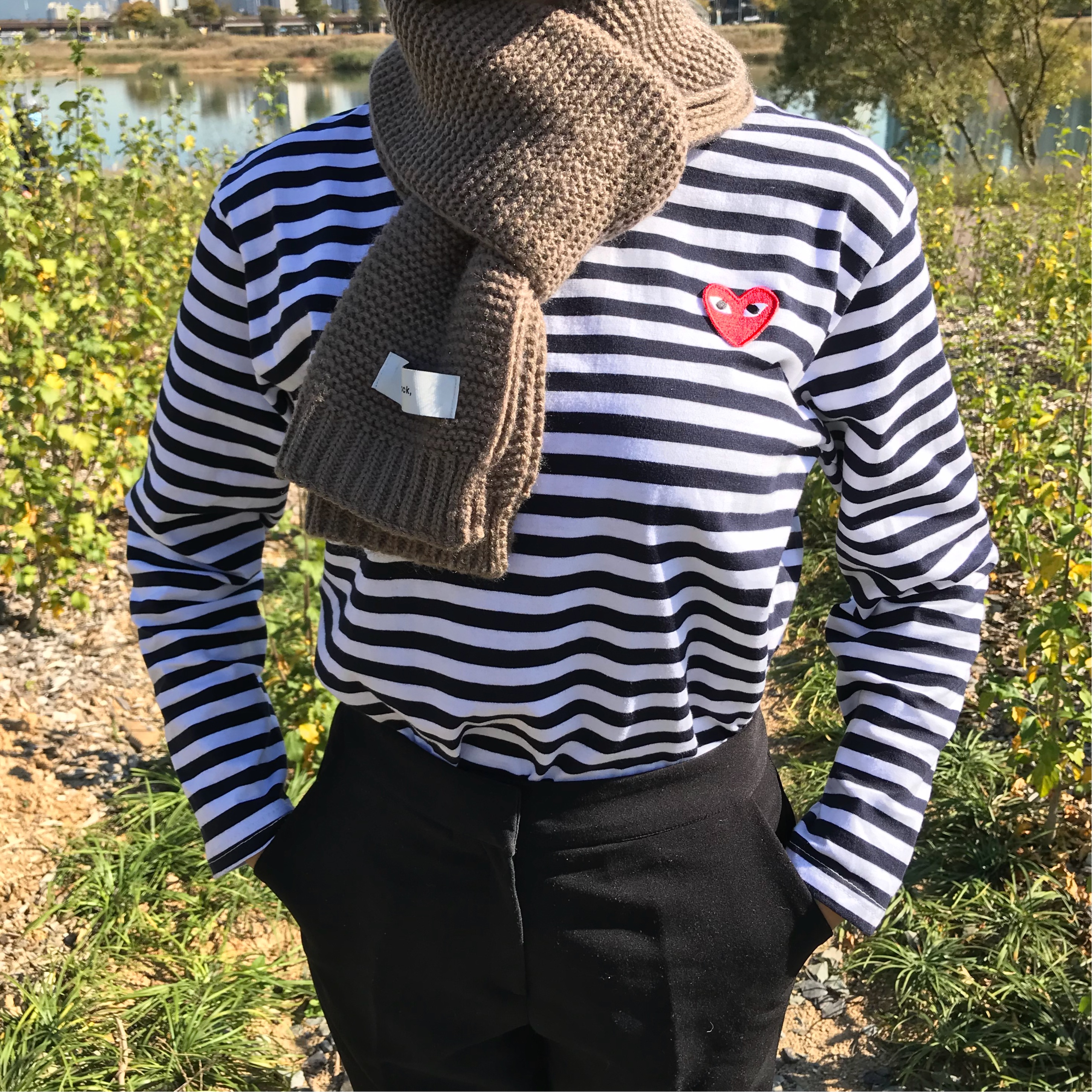 Unisex Couple Petit muffler 3col shawl winter scar