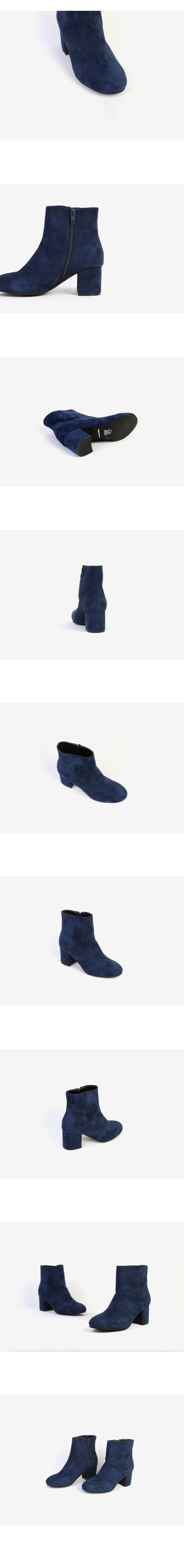 Suede Tongue Angle Boots 225-250 Burgundy Pink Nav