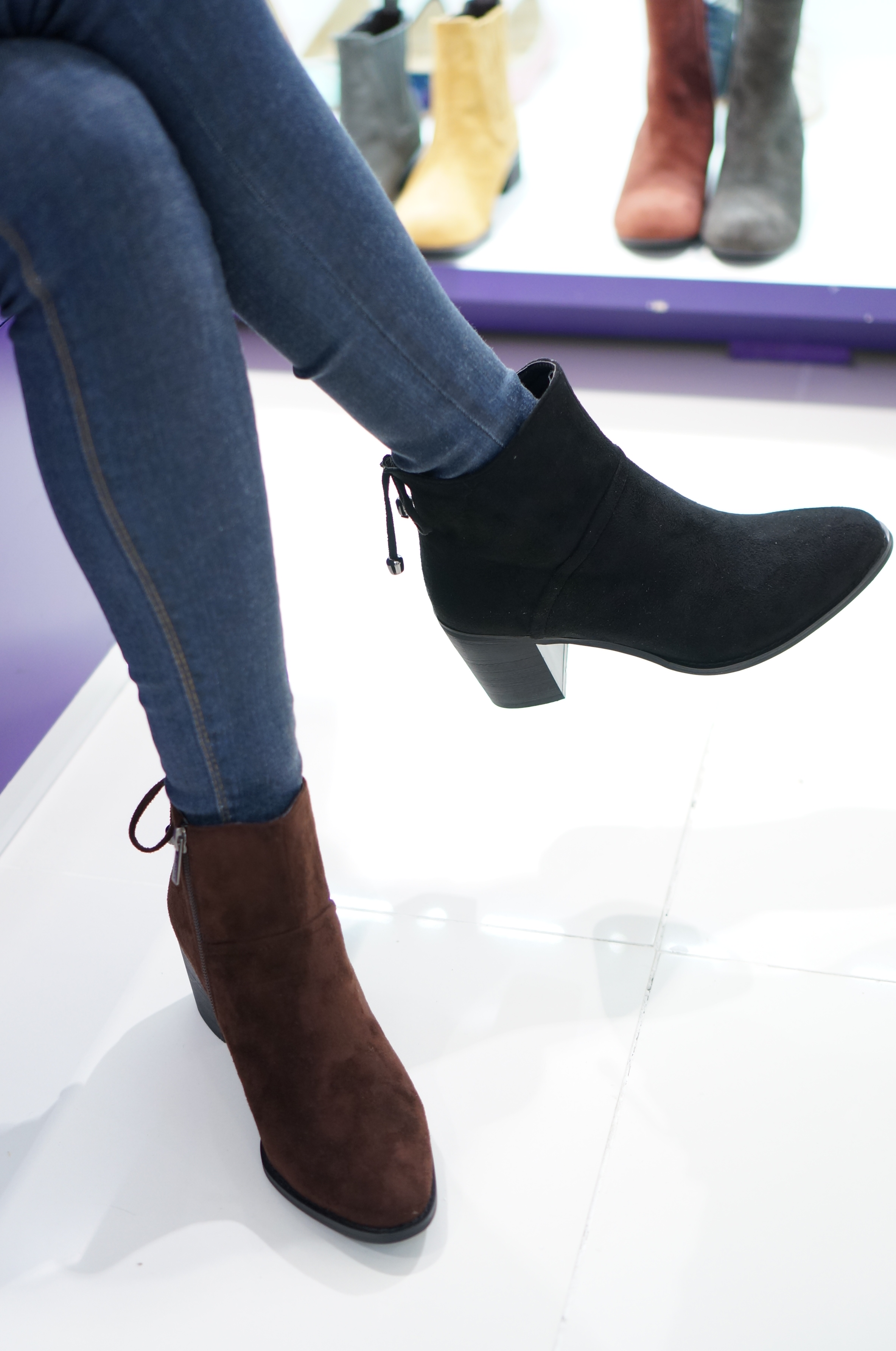 Barbara casual suede angle boots A6809 design roma