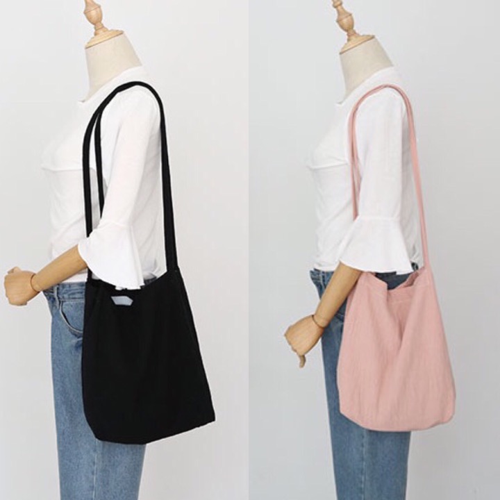 Cotton Eco Bag Classic Casual Daily Style Basic Un