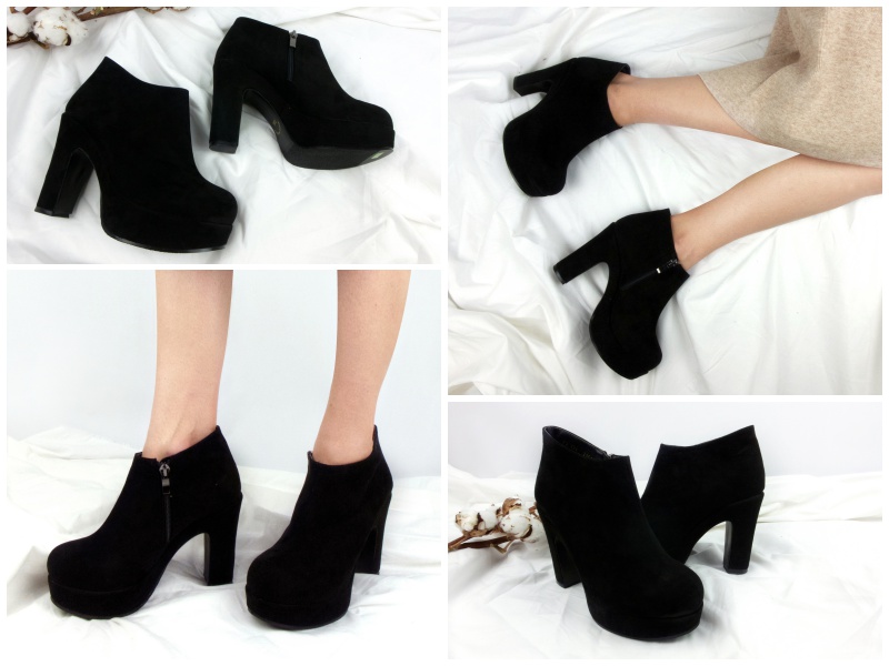 Suede Ankle Boots 11cm Angle Women's Watch