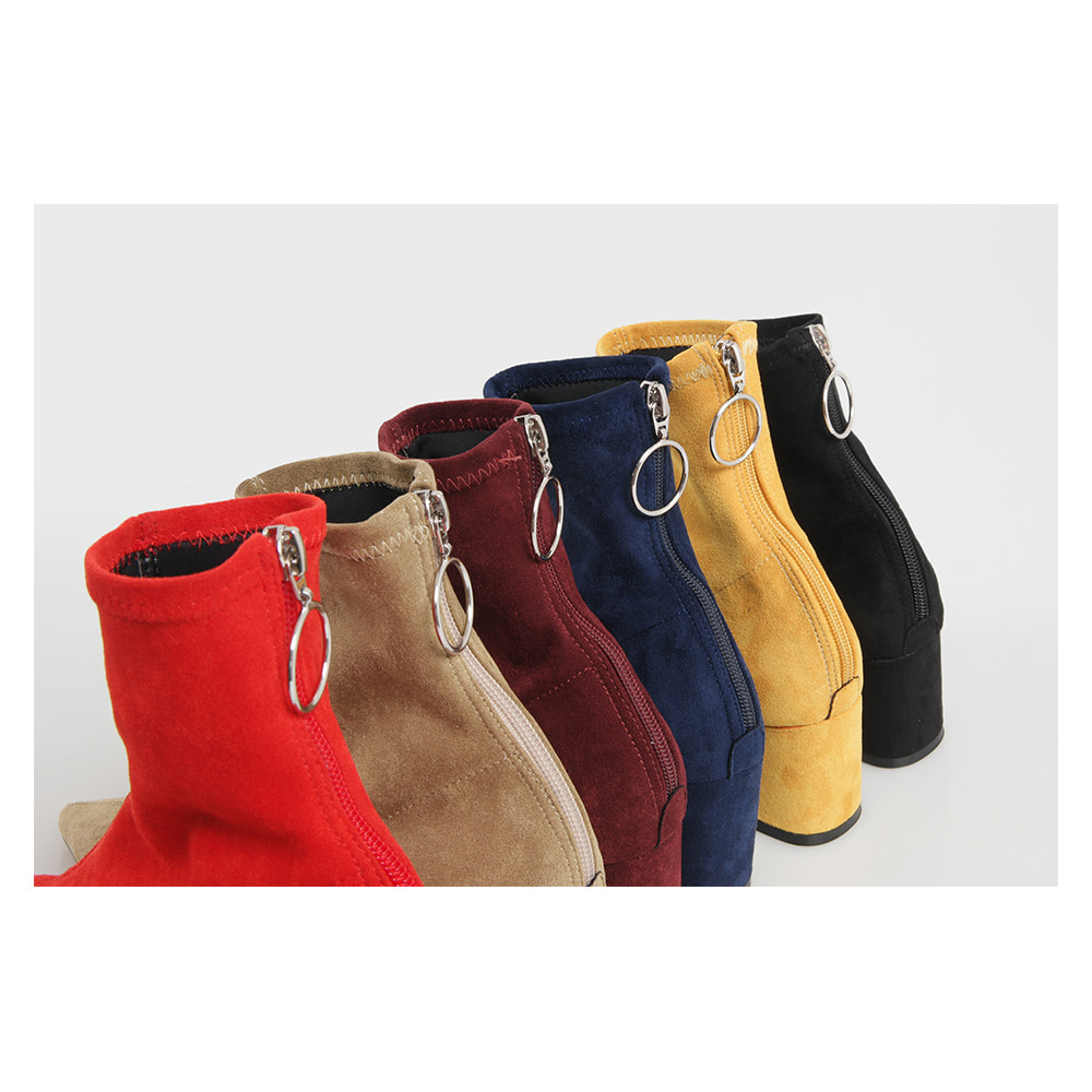 Suede Span Angle Boots Sachs EF1053 Fall Winter Wo