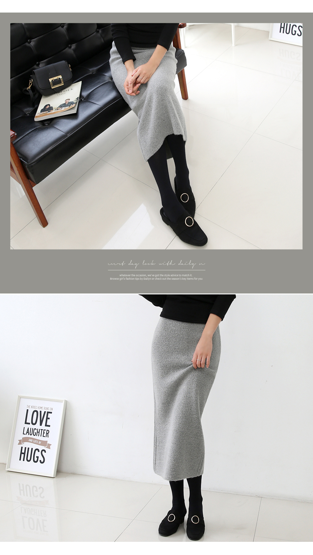 Goliath Knit Long Skirt Messiah Banding Winter Wea