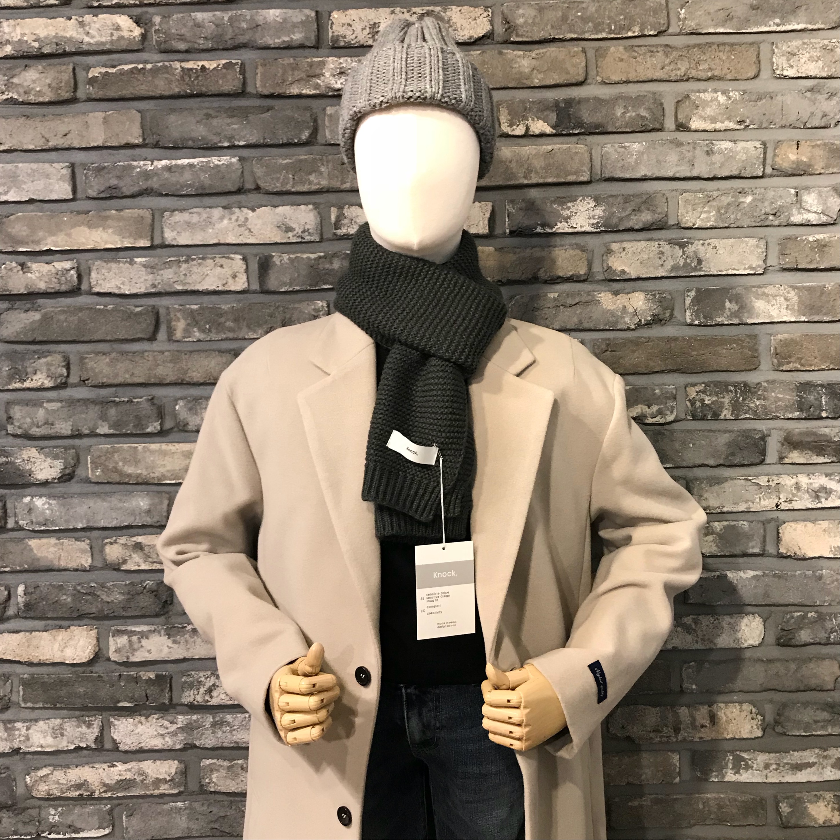 Unisex Couple Petit muffler 3col shawl winter scar