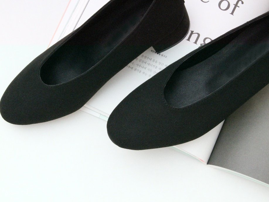 Suede Middle Heel Looper Shoes 5cm Shoes Winter Fl