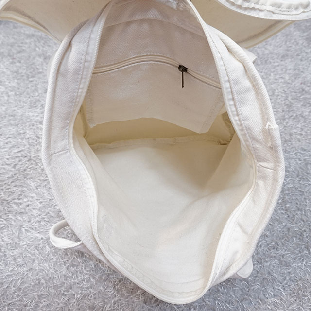 Daily Diary Round Zipper Canvas Eco Bag 2color Stu