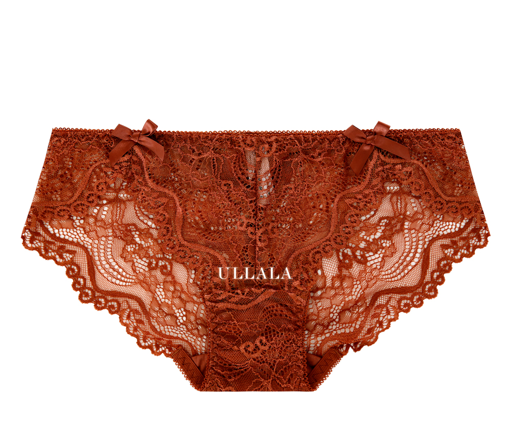 Coral Wedding Sexy Lace C Cup Wong Pong Bra Pantie