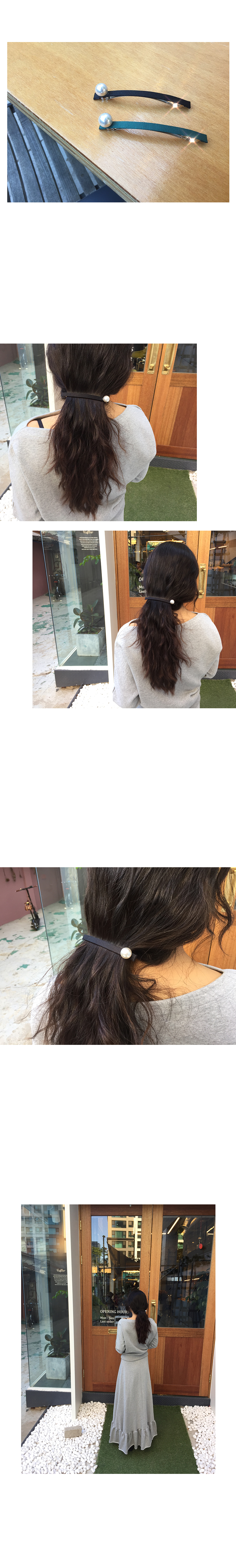 Hair Accessories Pearl Automatic Date Hairpin Fema