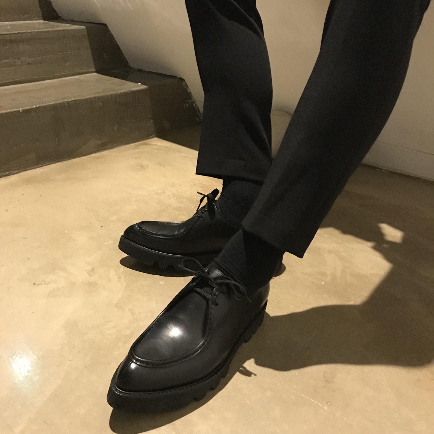 Men's Shark High Heel Shoe Handmade Shoe Heel 5